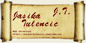 Jasika Tulenčić vizit kartica